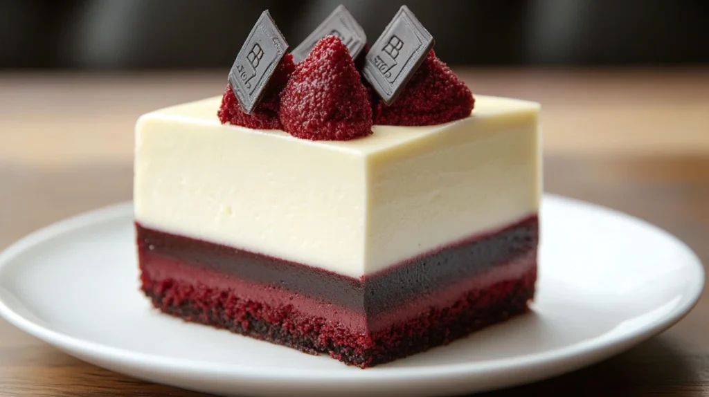 What is red velvet cheesecake made of?