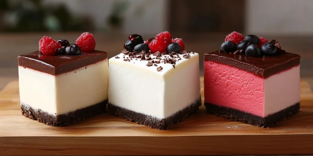 What are the three types of cheesecake?