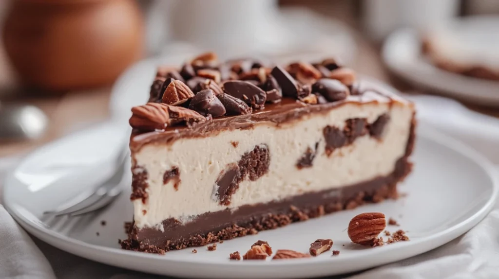 How many calories are in a piece of turtle cheesecake?