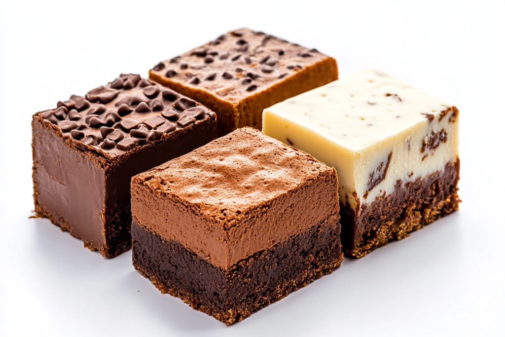 What are the three types of brownies?