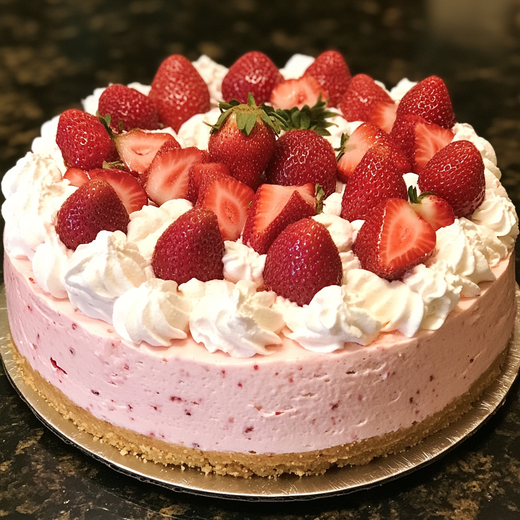 what is an easy recipe for strawberry cheesecake
