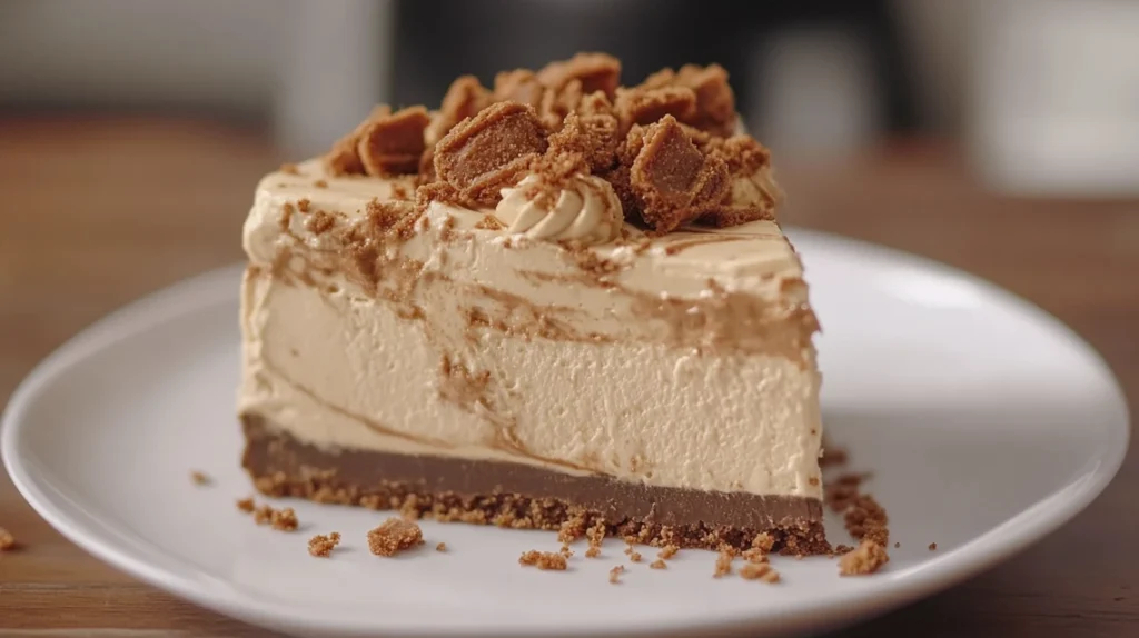 What is Biscoff cheesecake made of?